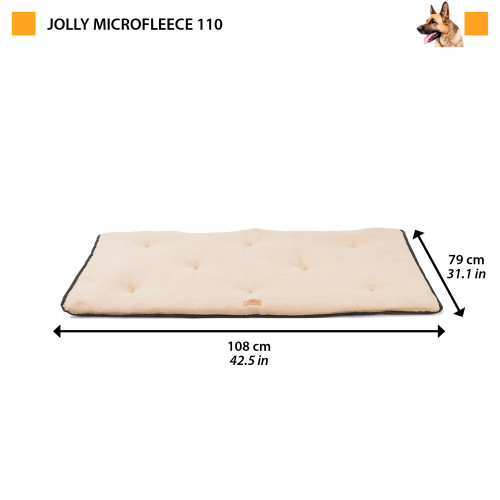 Матрац для собак із м`якого тонкого флісу Ferpalst Jolly 110 Mircofleece Dove Grey