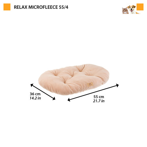 Подушка для собак та кішок Ferplast Relax Microfleece 55/4 Dove Grey