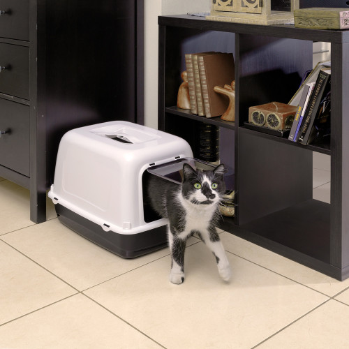 Закрытый туалет для кошек с угольными фильтрами Ferplast Clear Cat 10