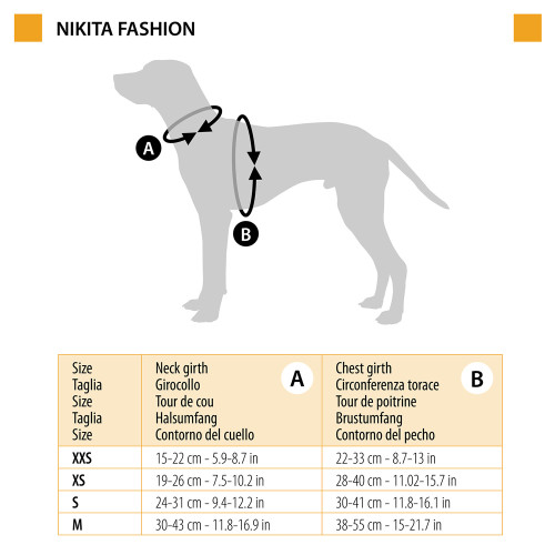 Тренувальна нейлонова шлейка для собак Ferplast Nikita Fashion M Militare