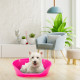 Пластиковий лежак для собак та кішок Ferplast Siesta Deluxe 4 Fuchsia