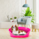 Пластиковий лежак для собак та кішок Ferplast Siesta Deluxe 6 Fuchsia