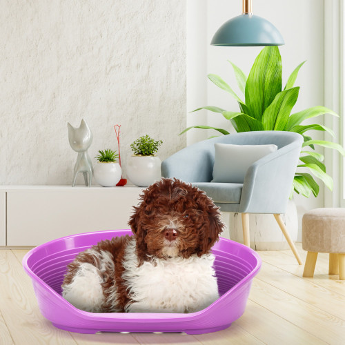 Пластиковий лежак для собак та кішок Ferplast Siesta Deluxe 8 Fuchsia