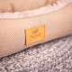 М`яка лежанка з оксамиту для собак та кішок Ferplast Chester 60 Brown