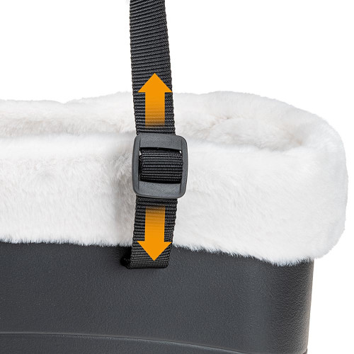 М`яка зимова переноска для маленьких собак Ferplast With-Me Winter Black