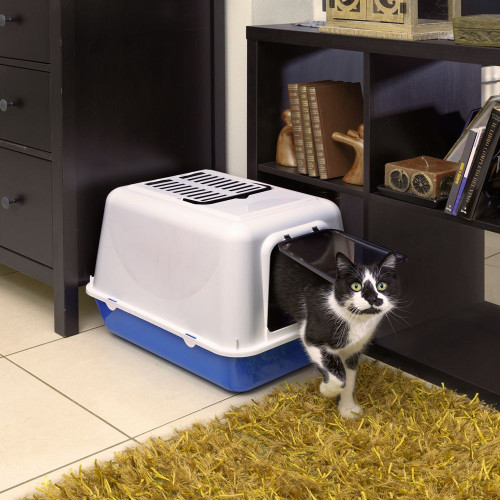 Закрытый туалет для кошек с угольными фильтрами Ferplast Clear Cat 20
