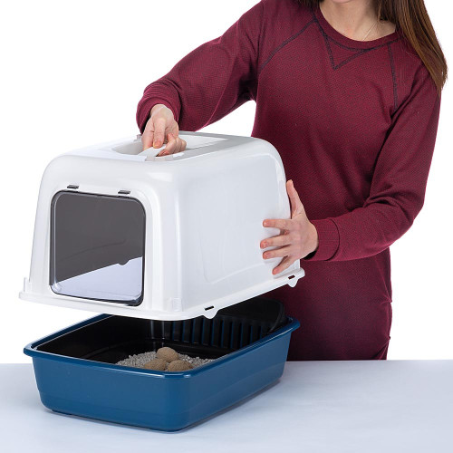 Закрытый туалет для кошек с системой просеивания Ferplast Ariel 10 Home