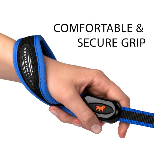 Короткий поводок для собак с эргономичной ручкой Ferplast Ergocomfort Linear G25/55 Blue