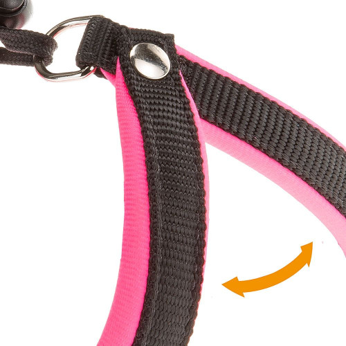 Ергономічна шлейка для собак Ferplast Agila Fluo 1 Fuchsia