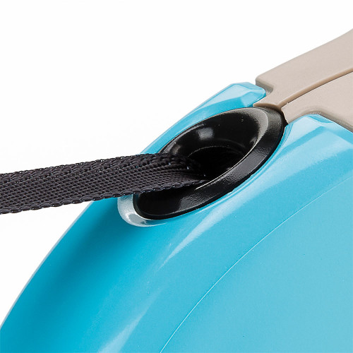 Повідець-рулетка для собак зі стрічкою Ferplast Amigo Tape Mini Light Blue