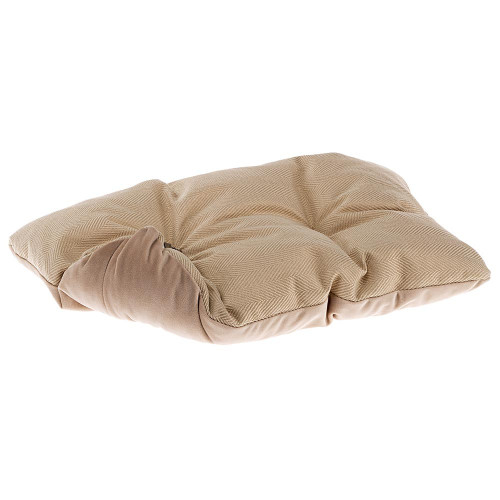 М`яка лежанка з оксамиту для собак та кішок Ferplast Chester 80 Beige