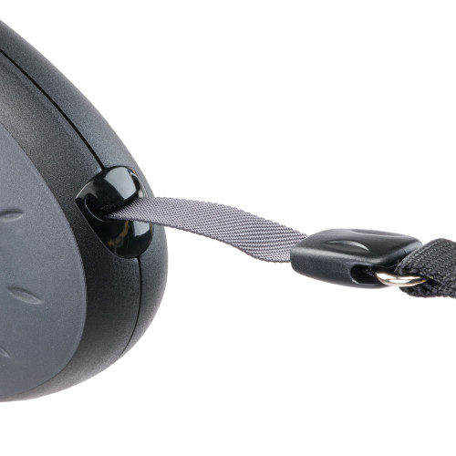 Повідець-рулетка для собак зі стрічкою Ferplast Flippy Tech Tape M Black