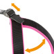 Ергономічна шлейка для собак Ferplast Agila Fluo 5 Fuchsia