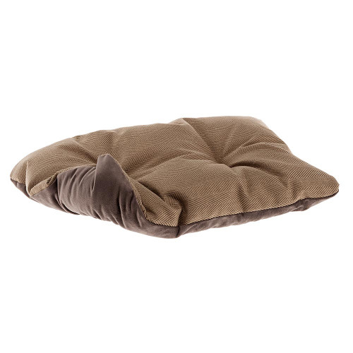 М`яка лежанка з оксамиту для собак та кішок Ferplast Chester 80 Brown