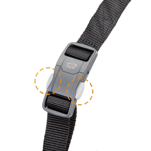 Світловідбивна шлейка для собак Ferplast Daytona P Cross L Black
