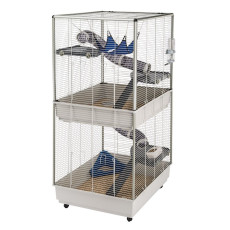 Двухэтажная клетка Ferplast Furet Tower для хорьков на колесах