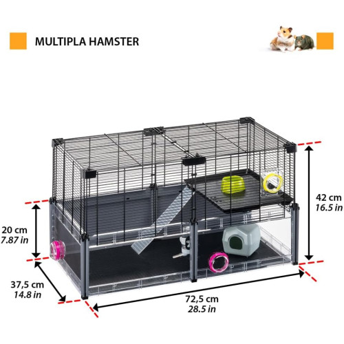 Клітка Ferplast Multipla Hamster для хом`яків та мишей
