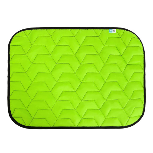 Підстилка для собак AiryVest, розмір L 100x70 см, салатово-чорна