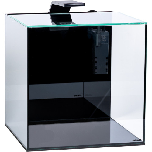 Акваріумний набір BlackCube 20 літрів, з чорною задньою стінкою, 27х27х27 см, скло 4 мм