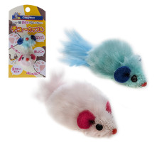 Іграшка CattyMan Mouse Toys плюшеві мишки для котів, 2 шт