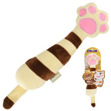 Шурхотлива іграшка CattyMan Kick Toy Brown коричнева лапа для котів