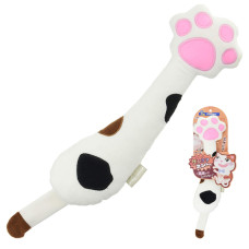 Шурхотлива іграшка CattyMan Kick Toy White біла лапа для котів