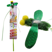 Іграшка-дражнилка CattyMan Insect Dragonfly бабка для котів, 40 см