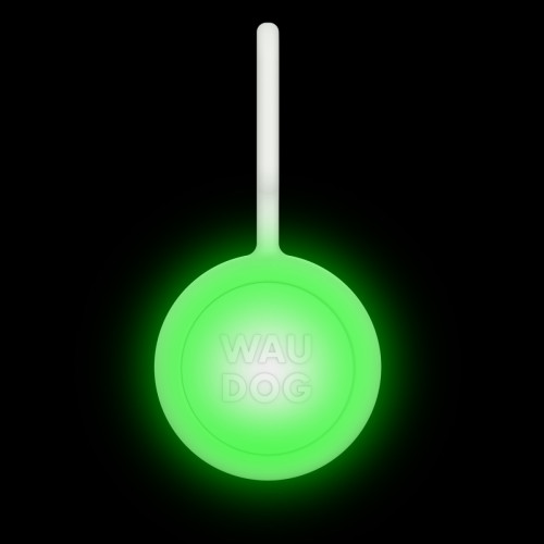 Ліхтарик для собак і котів WAUDOG LED, у силіконовому чохлі, що світиться, USB, Д 37 мм