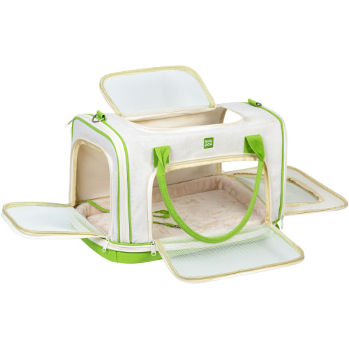Сумка-переноска WAUDOG Relax Eco 47х30х28 см для котів та дрібних порід собак до 8 кг