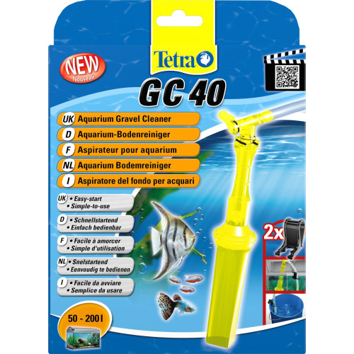 Сифон Tetra GC 40 для аквариума для чистки грунта 50-200л