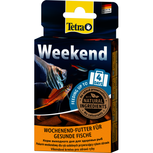 Корм Tetra Weekend для аквариумных рыбок, на период длительного отсутствия, 20 шт (палочки)