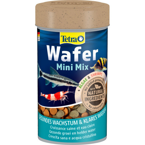 Корм Tetra Wafer Mini Mix для аквариумных донных рыб, 100 мл (таблетки)