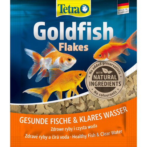 Корм Tetra Goldfish Flakes для золотых рыбок, 12 г (хлопья)