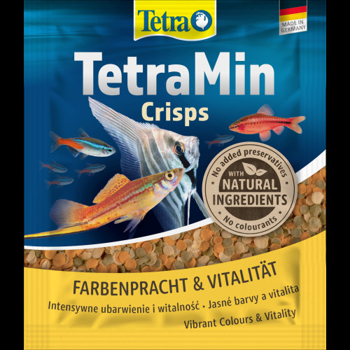 Корм Tetra Min Crisps для аквариумных рыбок, 12 г (чипсы)