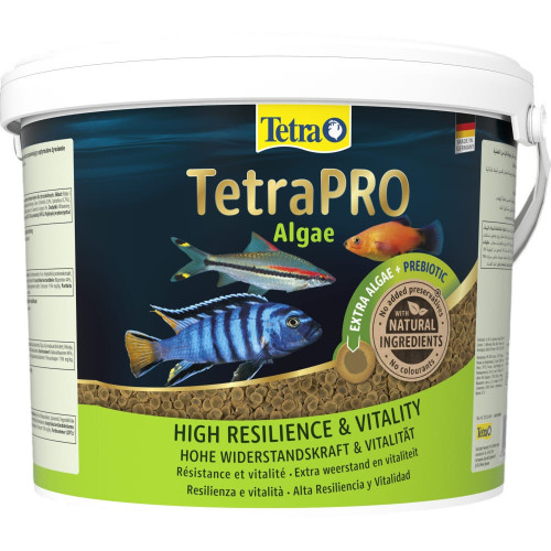 Корм Tetra PRO Algae Multi-Crisps для травоядных рыб, с овощами, 1,9 кг (чипсы)