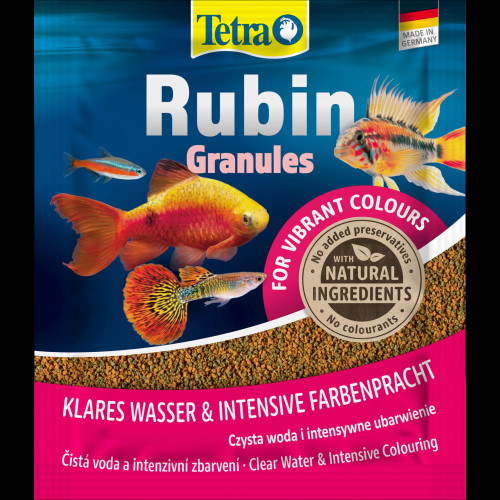 Корм сухой Tetra Rubin Granules для аквариумных рыбок для яркости окраски в гранулах 15 г