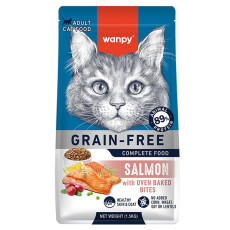Cухий корм Wanpy Adult Cat Grain Free Salmon для котів з лососем, беззерновий, 1,5 кг