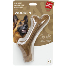 Игрушка для собак Рог жевательный WAUDOG Fun Wooden, дерево, полимер, размер L, 24 см