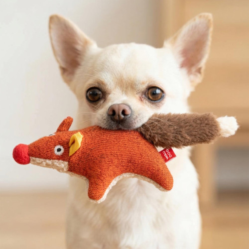 Игрушка для собак WAUDOG Fun Plush Лиса, трикотаж, 14 см