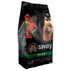 Сухой корм Savory для собак гурманов малых пород, со свежим ягненком, 8 кг