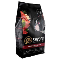 Сухой корм Savory Small для собак малых пород, со свежим ягненком и индейкой, 8 кг