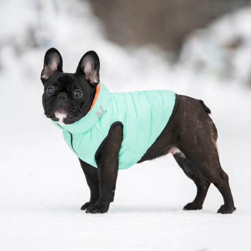 Курточка двусторонняя светоотражающая AiryVest Lumi, L65, салатово-оранжевая.