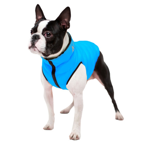 Курточка двобічна AiryVest, XS30, чорно-блакитна
