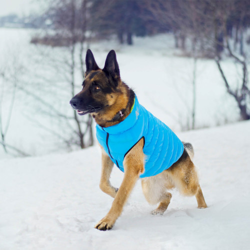 Курточка двобічна AiryVest, XS22, салатово-блакитна
