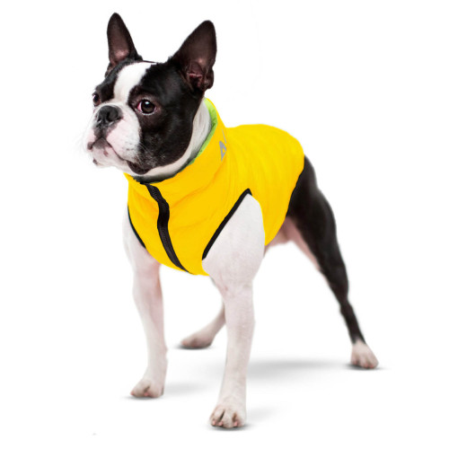 Курточка двобічна AiryVest, M47, салатово-жовта