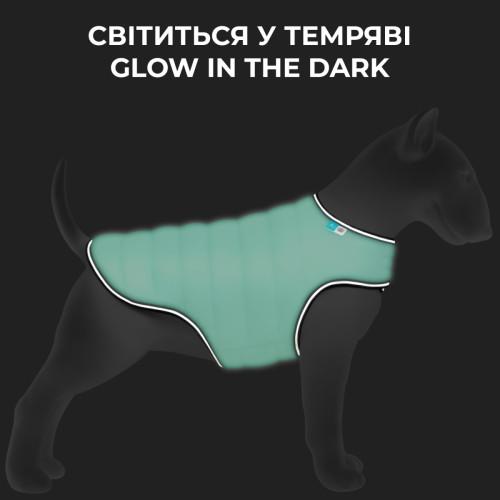 Куртка-накидка для собак AiryVest Lumi, XL, светящаяся в темноте