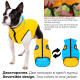 Двухсторонняя курточка AiryVest для собак, L55, Colors of freedom