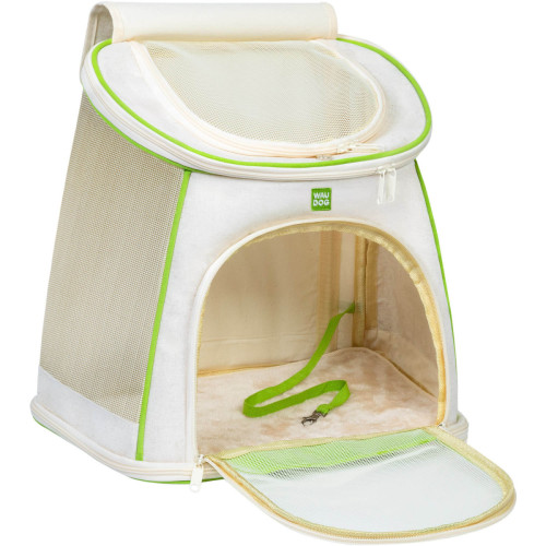 Рюкзак-переноска WAUDOG Relax Eco 40х40х26 см для котів та дрібних порід собак до 8 кг