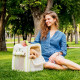 Рюкзак-переноска WAUDOG Relax Eco 42х34х27 см для котів та дрібних порід собак до 8 кг