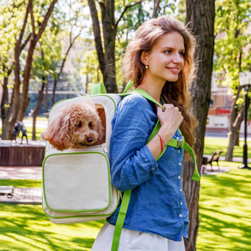 Рюкзак-переноска WAUDOG Relax Eco 42х34х27 см для котів та дрібних порід собак до 8 кг